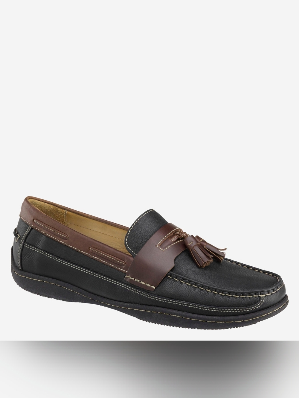 Johnston & Murphy Locklin Oiled Leather Fowler Tassle Loafers
